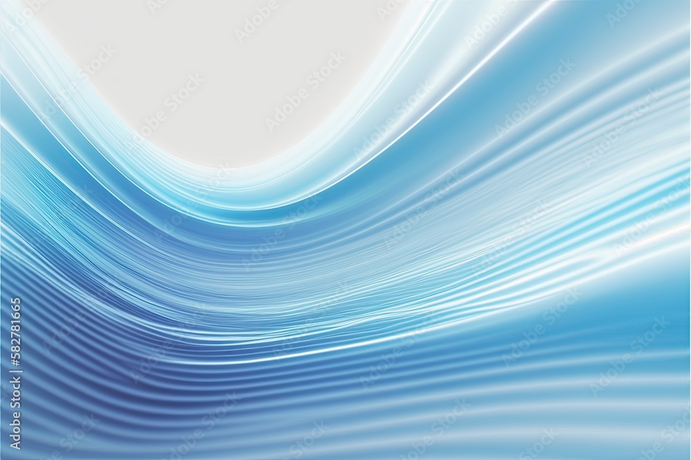 Abstract blue and white curve line wave background. Generative AI illustration. Abstract blue and white curve line wave background. Generative AI illustration.