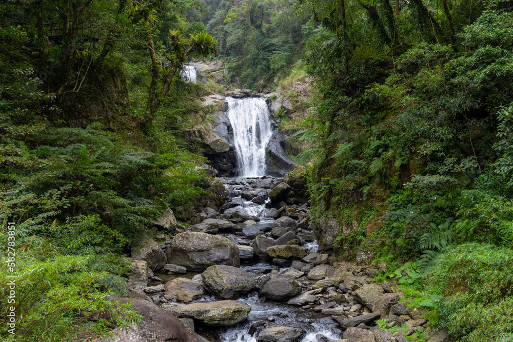 Waterfall in neidong national forest recreation area of taiwan Waterfall in neidong national forest recreation area of taiwan