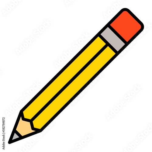 Pencil Filled Line Icon