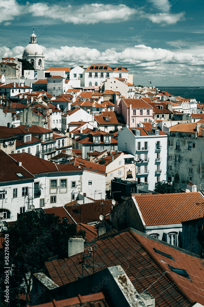 Fototapeta premium Street Art and Landscapes: A Photographic Journey Through Lisbon, Portugal