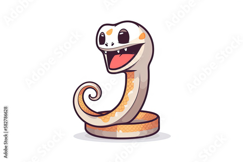 cute cobra vector illustration © dhansu
