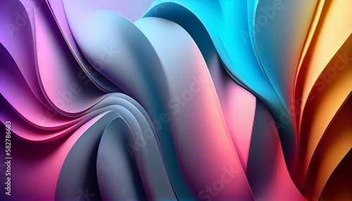 Abstract 3d rendering background Generative AI