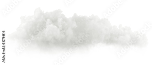 Cut-out smooth clouds freedom shapes special effect 3d rendering png file