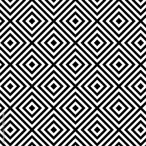Seamless squares pattern vector geometric illusion background.