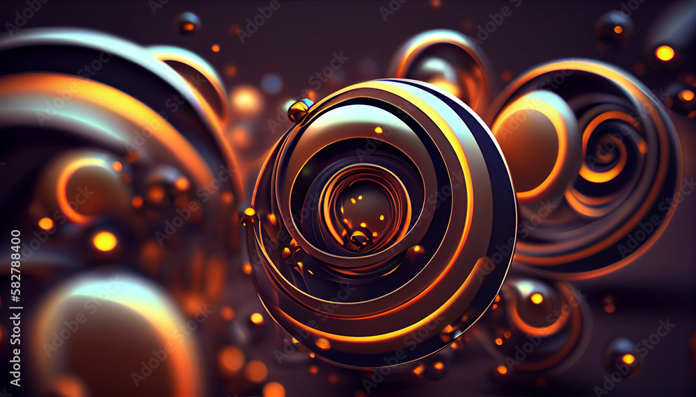 Abstract 3d render background Generative AI