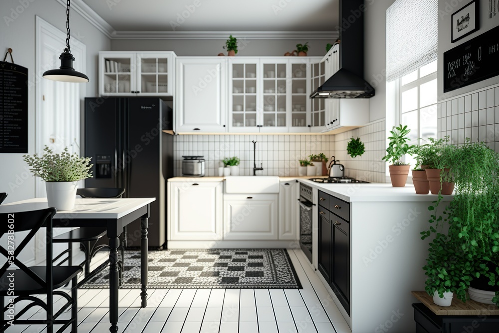 Fototapeta premium Modern Kitchen interior