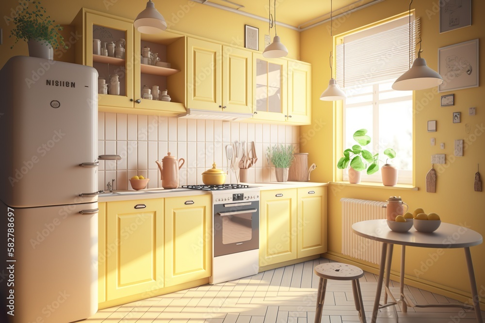 Fototapeta premium Modern Kitchen interior 