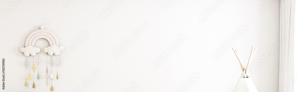 Interior background kids, 3D render Interior background kids, 3D render