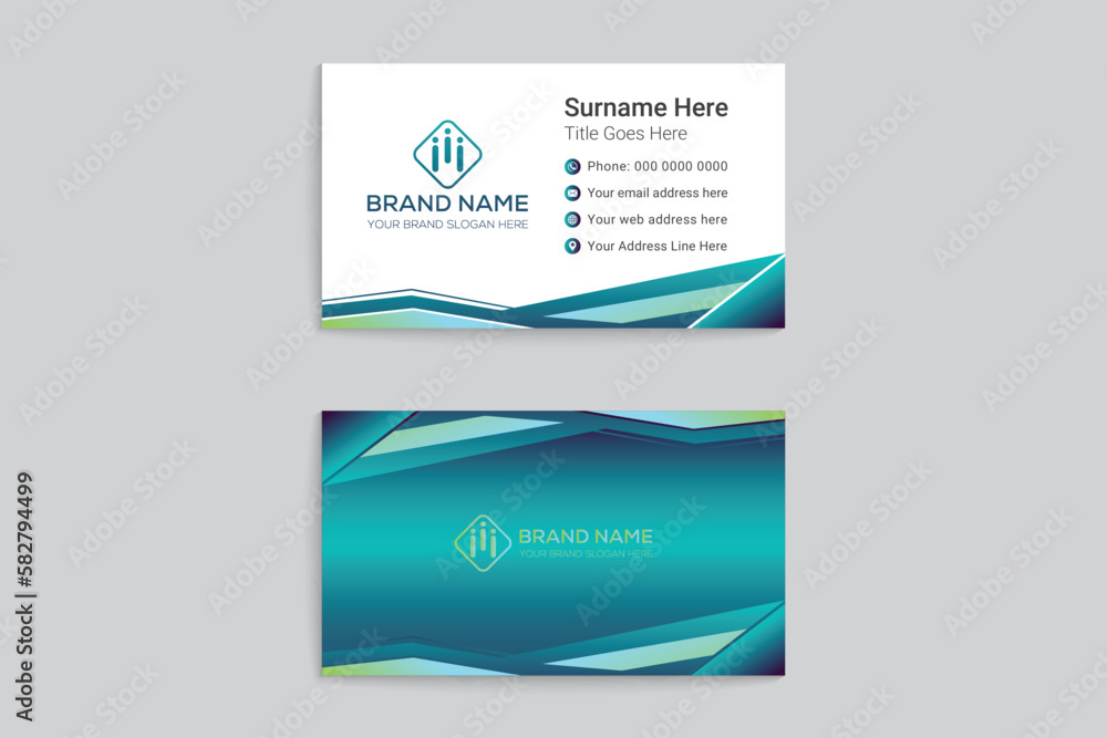 Fototapeta premium Stylish business card template