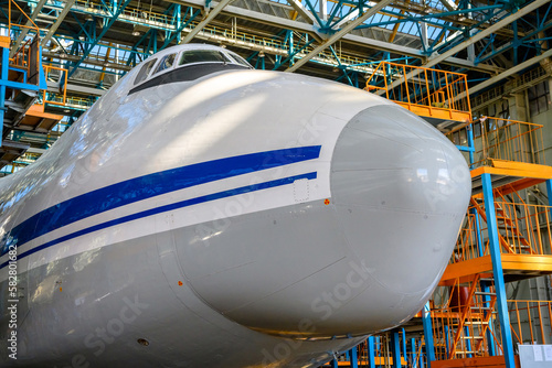 The production and repair of the largest transport aircraft AN-124. photo