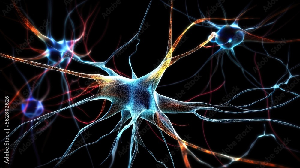 Un réseau de synapses neuronales.
