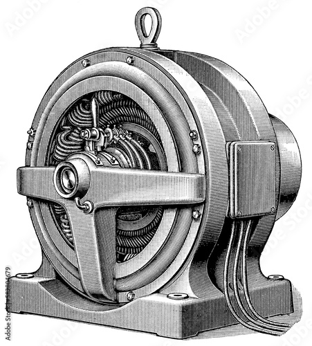 Fotografia Three-phase dynamo machine