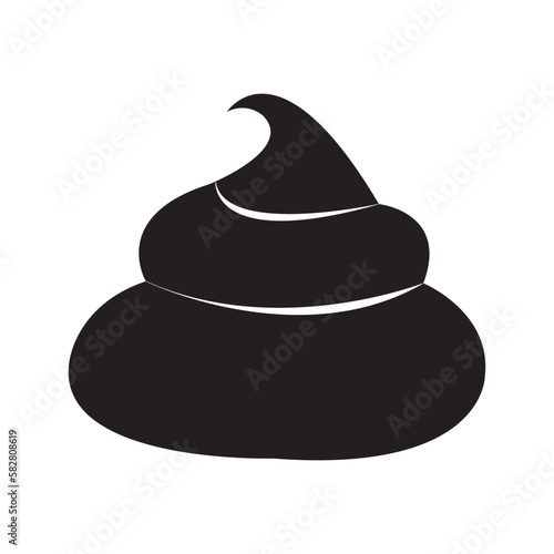 feces icon logo vector design template