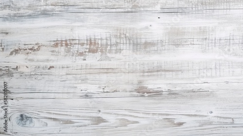 old white painted exfoliate rustic bright light wooden texture - wood background shabby Generative AI