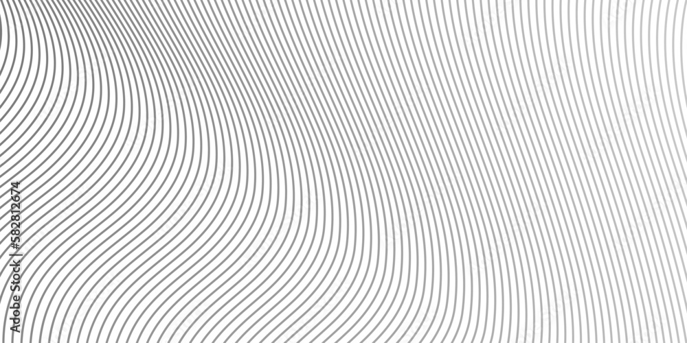 Abstract white background with gray pattern of lines. Vector Illustration 
