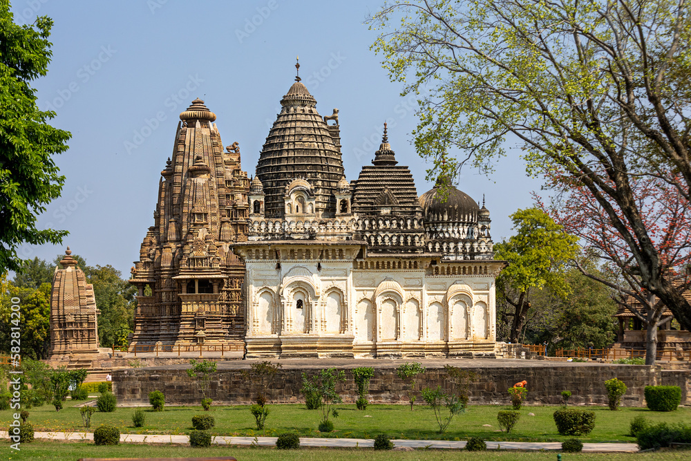 View of the temple in Khajuraho .India