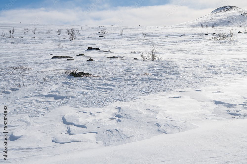Schneetreiben, Wind und Kälte in den Bergen von Jotunheimen - Impression einer Skitour
