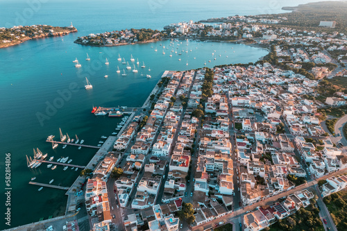 Portocolom, Mallorca, by drone photo