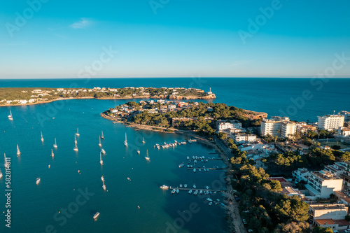 Portocolom, Mallorca, by drone