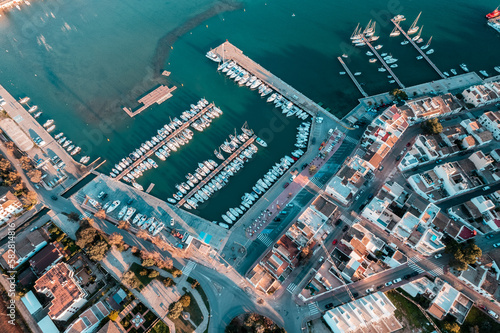 Portocolom, Mallorca, by drone photo