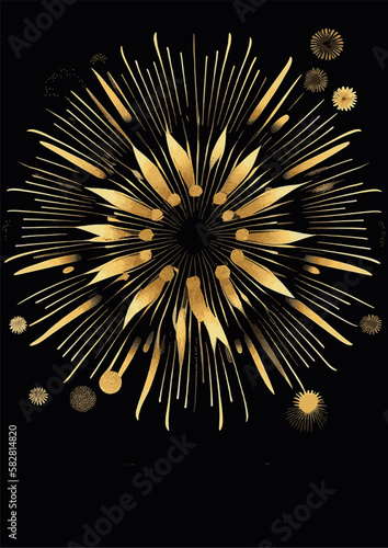 A set of backgrounds for text, psychedelic hippie art sparklers , a frame of stylized Fireworks. Posters dedicated to Guy Fawkes' Night , Bonfire Night , Fireworks Night, New Year, July 14, Bastille d