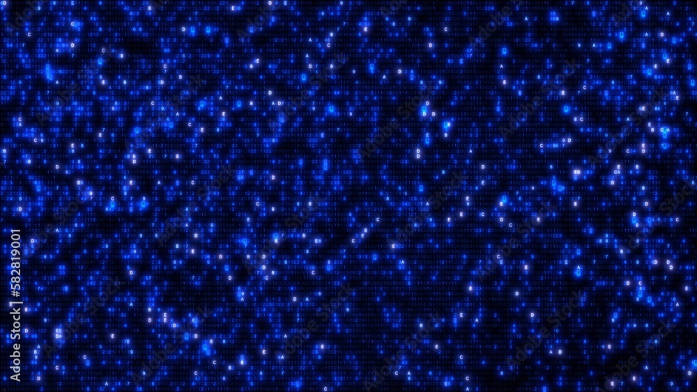 Abstract Blue Computer Hex Code Algorithm Hud Design Template Banner Background Abstract Blue Computer Hex Code Algorithm Hud Design Template Banner Background