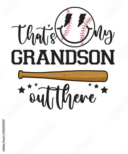 That's My Grandson Out There svg, Baseball svg, Clipart for Cricut, Grandson svg, That's my grandson svg,  Baseball Grandson SVG, That's My Grandson Out There Svg, Grandson Gift SVG, Digital Download 