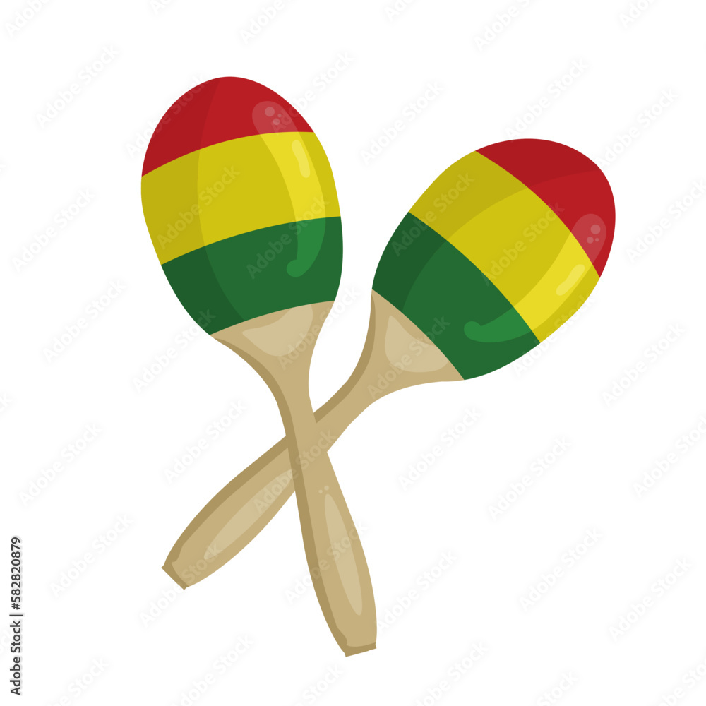 Foto maracas - vector illustration