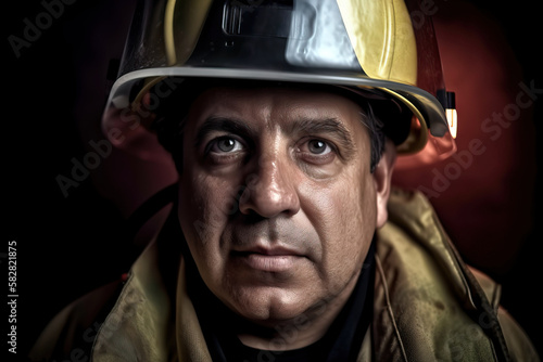 Portrait of a firefighter © oleksandr.info