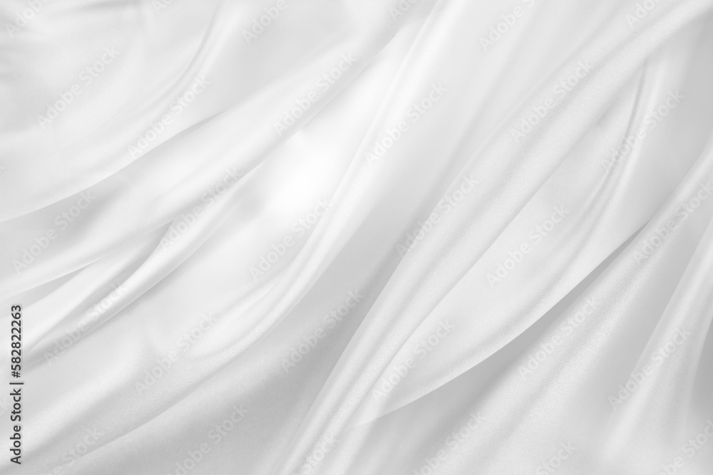 White silk fabric White silk fabric
