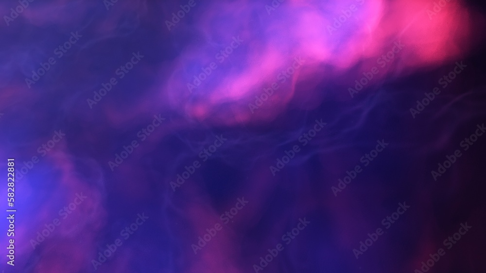 Cosmic background with a blue purple nebula and stars
