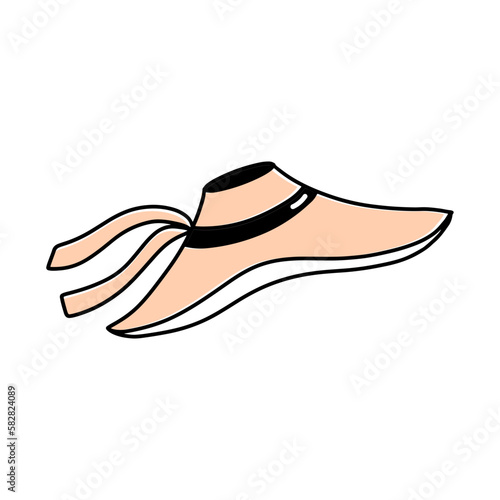 woman hat hand drawn