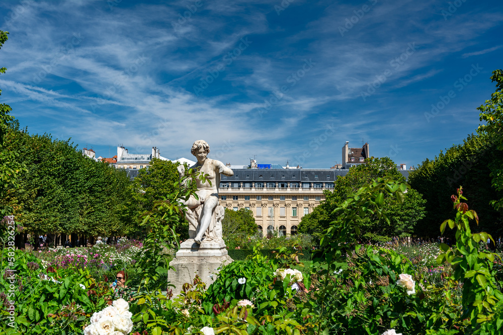 Garden of the Palais Royal in Paris