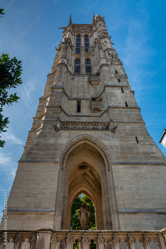Fotografie The Tour Saint-Jacques in Paris