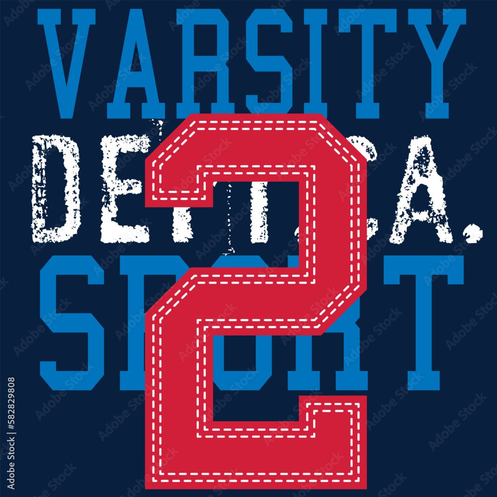 athletic lettering sport school typography, t-shirt graphics, vector print