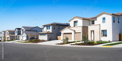 Side view of Suburban Homes in Northern California