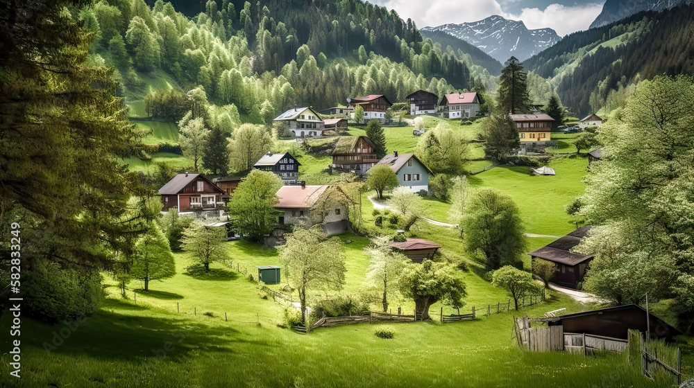 L ndliches Dorf Haus Landschaft In Den Alpen In Der Schweiz sterreich L ndliches Dorf Haus Landschaft In Den Alpen In Der Schweiz sterreich