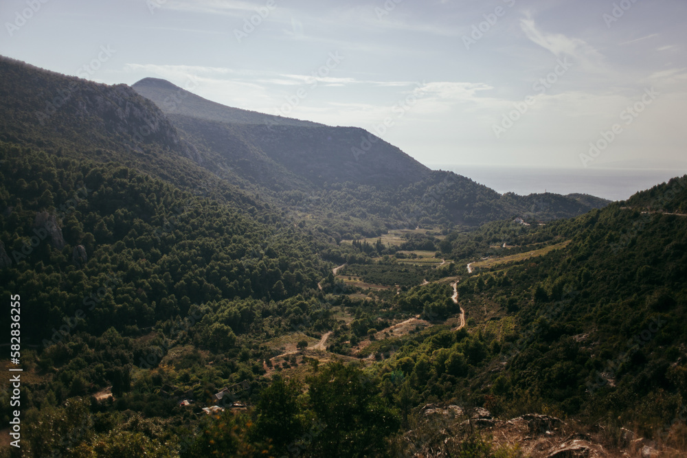 Valley in the mountains. Dalmatia, Croatia.