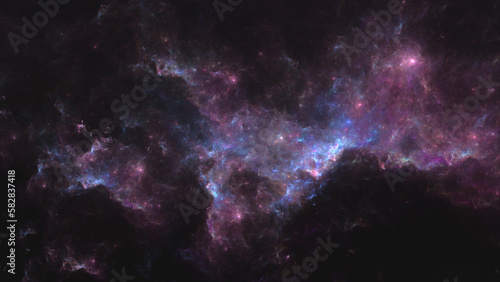Obraz na plátne Halcyon Nebula | sci-fi nebula | good for gaming and sci-fi related content, 8k