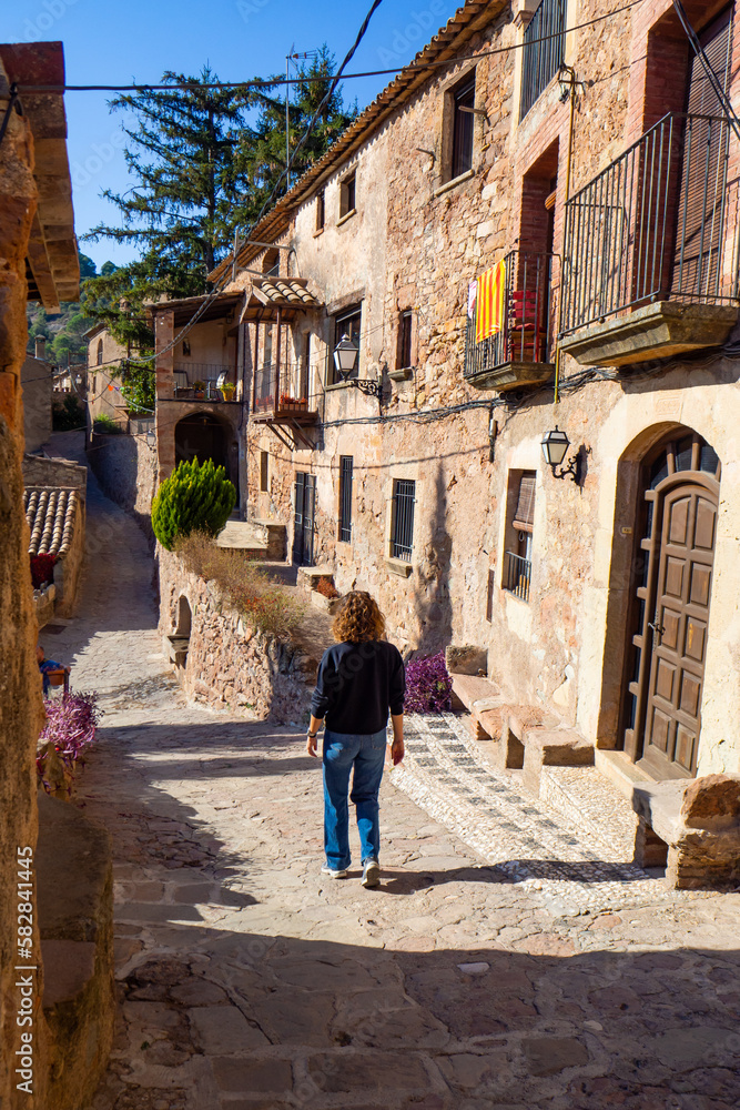 Streets of a typical european mountain village Streets of a typical european mountain village