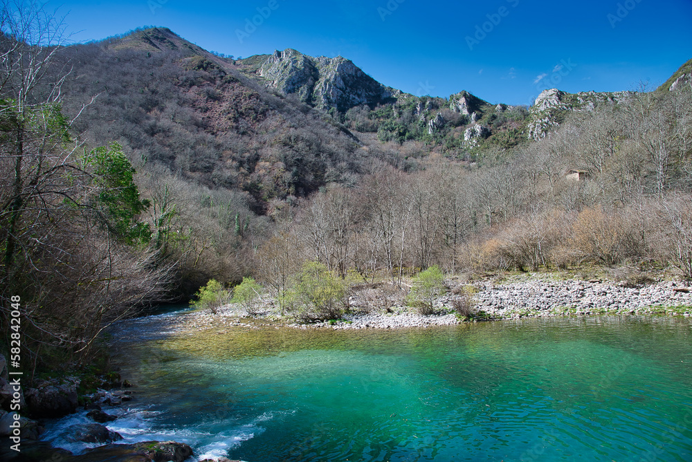 Dobra River, Cangas de Onís, Asturias, Spain