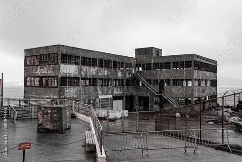 Inside the Alcatraz Island Prison in San Francisco California, USA