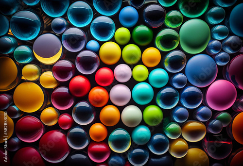 Colorful Marbles - Generative Ai