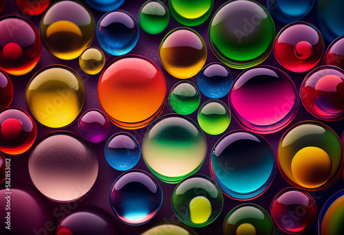 Colorful Marbles - Generative Ai