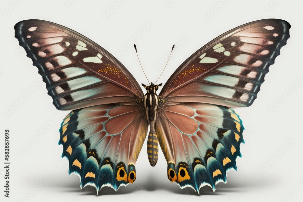 Fototapeta premium butterfly on white background