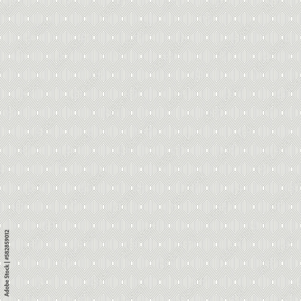 Repeated black figures on white background. Seamless surface pattern design with hexagons and diamonds. Honeycomb motif. Repeated polygons tessellation background. Ethnic wallpaper. Digital paper art. Repeated black figures on white background. Seamless surface pattern design with hexagons and diamonds. Honeycomb motif. Repeated polygons tessellation background. Ethnic wallpaper. Digital paper art.
