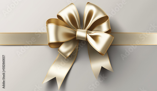 Gebundene Schleife in Gold (Generative AI)