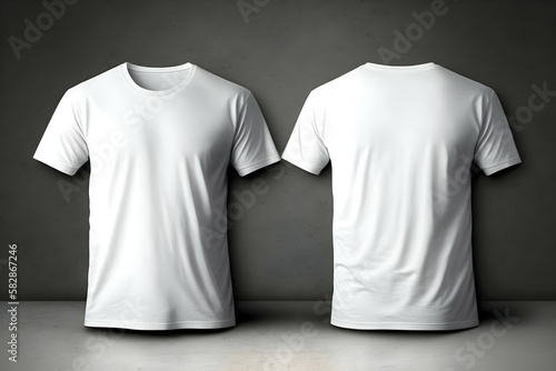 Mockup T-Shirts Vorderseite und Rückseite photo