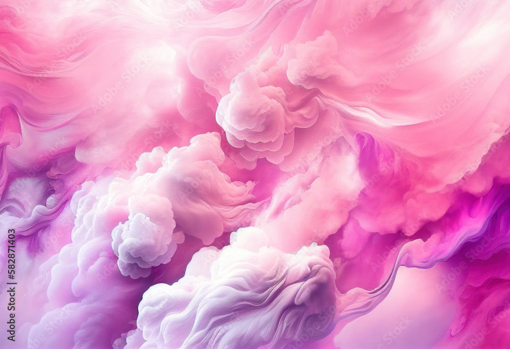 Fototapeta premium Pink Marble Texture Background, Abstract Artistic Backdrop, Generative AI