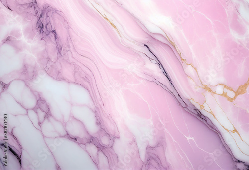 Pink Marble Texture Background, Abstract Artistic Backdrop, Generative AI